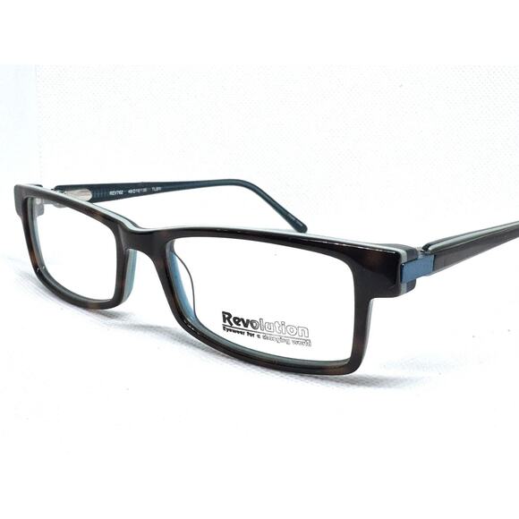 REVOLUTION EYEWEAR REV762 49-16-135 TEAL BROWN POLARIZED CLIP SUNGLASSES - Picture 6 of 9